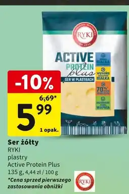 Intermarche Ser żółty RYKI 135g oferta