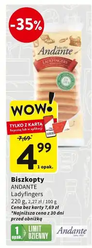 Intermarche Biszkopty 220g ANDANTE oferta