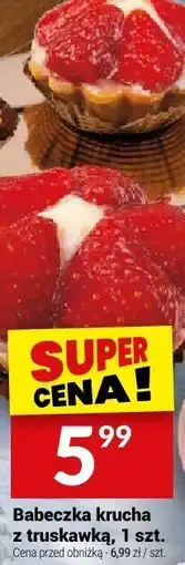 Twój Market Babeczka krucha z truskawką 1 szt. Białecki oferta