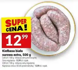 Twój Market Kiełbasa biała surowa extra 500 g Białecki oferta