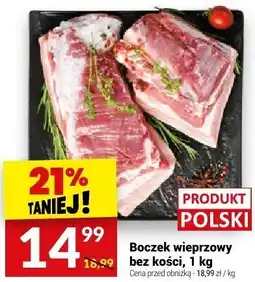 Twój Market Boczek wieprzowy bez kości 1 kg Twój Market oferta