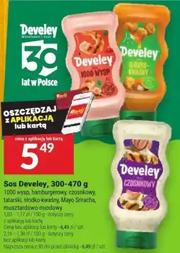 Twój Market Sos Develey 300-470g oferta