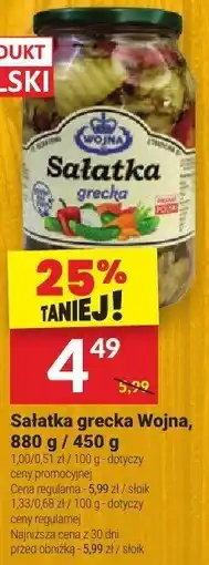 Twój Market Sałatka grecka Wojna 880g oferta
