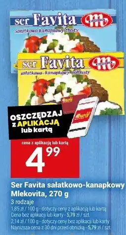 Twój Market Ser Favita sałatkowo-kanapkowy Mlekovita 270g oferta