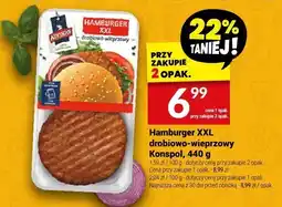 Twój Market Hamburger XXL drobiowo-wieprzowy Konspol 440g oferta