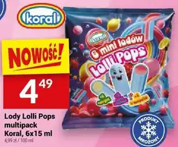 Twój Market Lody Lolli Pops multipack Koral 6x15 ml oferta