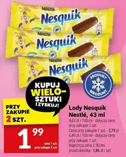 Twój Market Lody Nesquik Nestlé 43 ml oferta