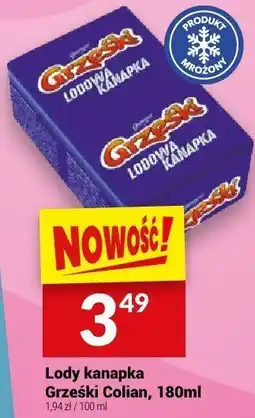 Twój Market Lody kanapka Grześki Colian 180 ml oferta