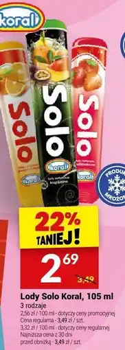 Twój Market Lody Solo Koral 105 ml oferta