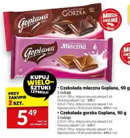 Twój Market Czekolada gorzka Goplana 90 g oferta