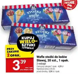 Twój Market Wafle stożki do lodów Sławoja 20 szt oferta