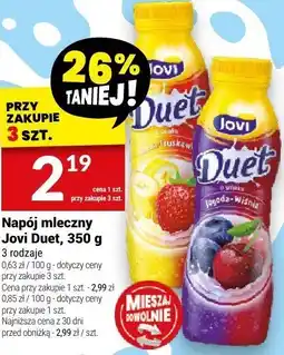 Twój Market Napój mleczny Jovi Duet 350 g oferta
