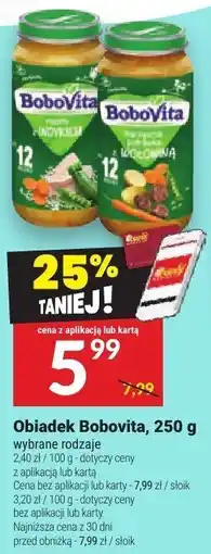 Twój Market Obiadek Bobovita, 250 g oferta