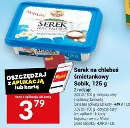 Twój Market Serek na chleb śmietankowy Sobik, 125 g oferta