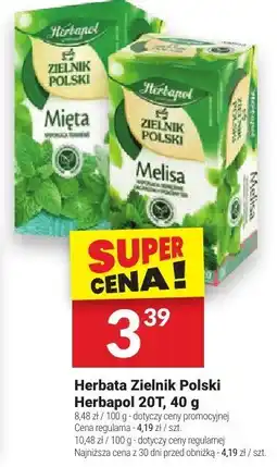 Twój Market Herbata Zielnik Polski Herbapol 20T, 40 g oferta