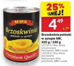 Twój Market Brzoskwinie połówki w syropie MK 420 g oferta