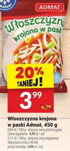 Twój Market Włoszczyzna krojona w paski Admat 450 g oferta