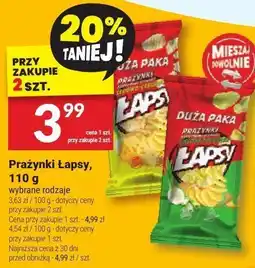 Twój Market Prażynki Łapsy 110 g oferta