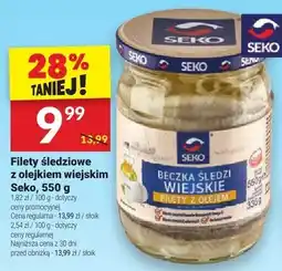 Twój Market Filety śledziowe z olejkiem wiejskim Seko 550 g oferta