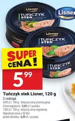 Twój Market Tuńczyk stek Lisner 120 g oferta