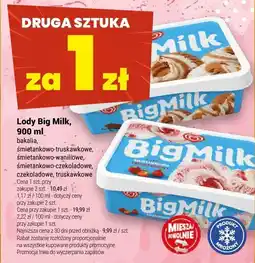 Twój Market Lody Big Milk, 900 ml oferta