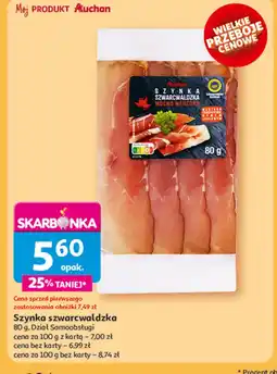Auchan Szynka szwarcwaldzka Auchan różnorodne (logo czerwone) oferta