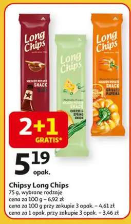 Auchan Chipsy bbq Long chips oferta