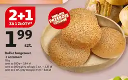 Auchan Bułka do hamburgerów z sezamem oferta