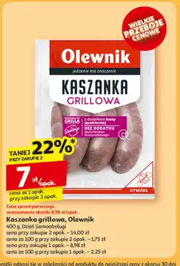 Auchan Kaszanka grillowa Olewnik oferta