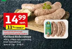 Auchan Kiełbasa biała Auchan pewni dobrego oferta