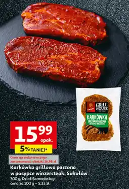 Auchan Karkówka grillowa parzona w posypce Sokołów grill house oferta