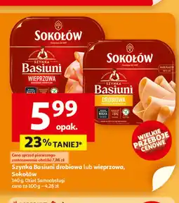Auchan Szynka basiuni Sokołów oferta