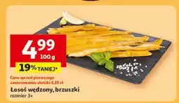 Auchan Łosoś wędzony brzuszki oferta