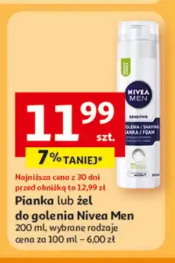 Auchan Pianka do golenia Nivea oferta