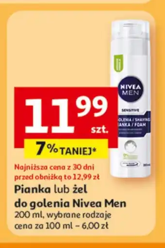 Auchan Pianka do golenia Nivea oferta
