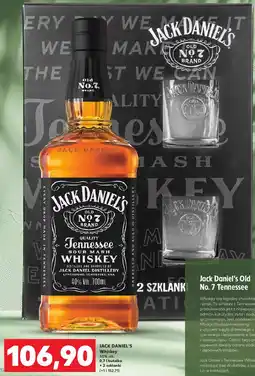 Kaufland Whiskey + 2 szklanki Jack Daniel's Old No. 7 oferta