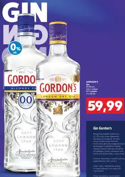 Kaufland Gin bezalkoholowy Gordon's 0.0% oferta