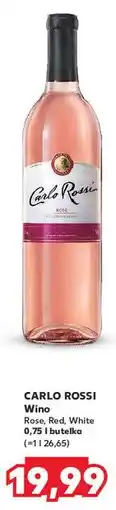 Kaufland Wino Carlo Rossi Rose oferta