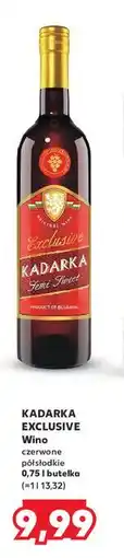 Kaufland Wino czerwone półsłodkie Kadarka Exclusive oferta