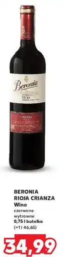Kaufland Wino Beronia Crianza Rioja Dry oferta