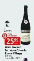 E.Leclerc Wino wytrawne Rives & Terrasses Costieres De Nimes oferta