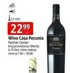 E.Leclerc Wino półwytrawne Casa Pecunia Primitivo oferta