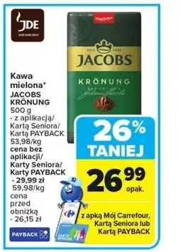 Carrefour Kawa mielona Jacobs oferta