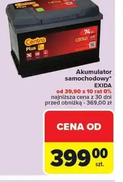 Carrefour Akumulator samochodowy Centra Plus oferta