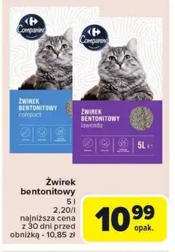 Carrefour Żwirek bentonitowy oferta