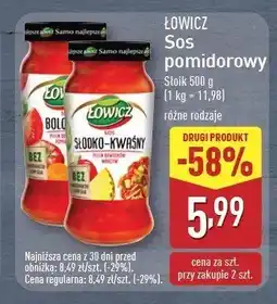 ALDI Sos boloński Łowicz oferta