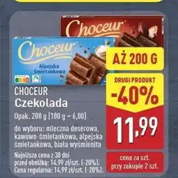 ALDI Czekolada deserowa Choceur oferta