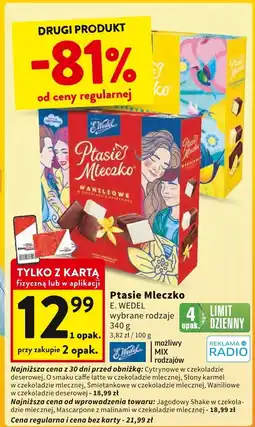 Intermarche Ptasie mleczko E. WEDEL 340g oferta