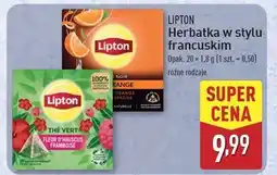 ALDI Herbata czarna z pomarańczą Lipton oferta