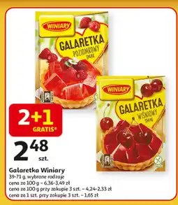 Auchan Galaretka poziomkowa Winiary galaretka oferta
